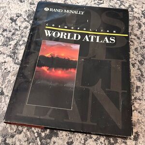 Hardcover Oversized VINTAGE 1995 Rand
McNally Cosmopolitan World Atlas
